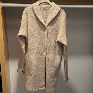 Lululemon Sincerely Sherpa Wrap Heathered Cashew Size S